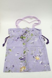 PINK HOUSE / little violet巾着バッグ  ラベンダー S-25-04-14-007-LO-AC-AS-ZS