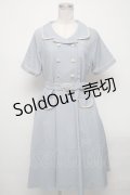 Fi.n.t / 開襟パイピングワンピース  ブルーグレー S-25-04-14-062-CA-OP-AS-ZS