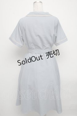 画像2: Fi.n.t / 開襟パイピングワンピース  ブルーグレー S-25-04-14-062-CA-OP-AS-ZS