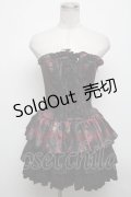 ATELIER PIERROT / "Diamond Circus"ミニコルセットワンピース  ワイン S-25-04-14-079-EL-OP-AS-ZS