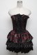 画像1: ATELIER PIERROT / "Diamond Circus"ミニコルセットワンピース  ワイン S-25-04-14-079-EL-OP-AS-ZS (1)