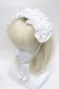 画像1: axes femme kawaii / プチリボンヘッドドレス  白 S-25-04-14-010-AX-AC-HR-ZS (1)