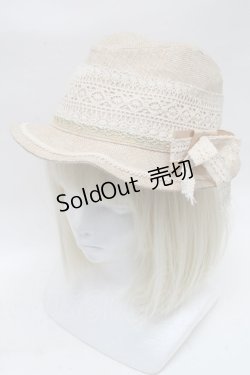 画像1: axes femme / リボンコサージュ付ハット   S-25-04-14-011-AX-TO-HR-ZS