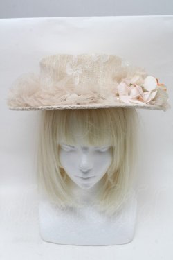 画像2: Hoshibako Works / コサージュストローハット  オフ S-25-04-14-012-LO-AC-AS-ZS