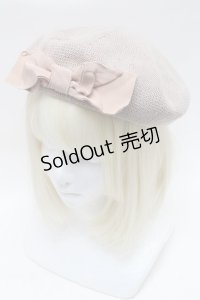 m petit by misako / リボンサーモベレー  ベージュ S-25-04-14-014-LO-AC-AS-ZT208