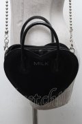 MILK / ハートBAG  黒 S-25-04-14-021-ML-BG-HR-ZS