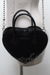 MILK / ハートBAG  黒 S-25-04-14-021-ML-BG-HR-ZS