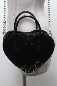 MILK / ハートBAG  黒 S-25-04-14-021-ML-BG-HR-ZS
