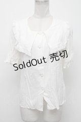 Fi.n.t / セーラーブラウス  白 S-25-04-14-023-CA-BL-AS-ZS