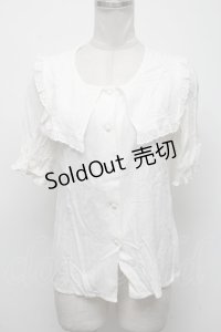 Fi.n.t / セーラーブラウス  白 S-25-04-14-023-CA-BL-AS-ZS
