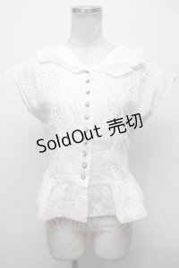 an another angelus / レースブラウス  白 S-25-04-14-024-CA-TO-AS-ZS