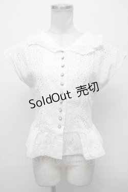 画像1: an another angelus / レースブラウス  白 S-25-04-14-024-CA-TO-AS-ZS