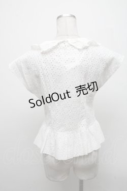 画像2: an another angelus / レースブラウス  白 S-25-04-14-024-CA-TO-AS-ZS