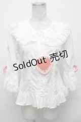 BABY,THE STARS SHINE BRIGHT / Romantic Dream Roseブラウス  白ｘ白 S-25-04-14-029-BA-BL-AS-ZS