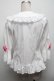 画像2: BABY,THE STARS SHINE BRIGHT / Romantic Dream Roseブラウス  白ｘ白 S-25-04-14-029-BA-BL-AS-ZS (2)