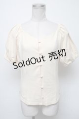 an another angelus / パフスリーブカットソー  オフ S-25-04-14-032-CA-TO-AS-ZS
