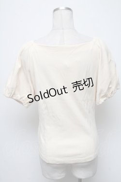 画像2: an another angelus / パフスリーブカットソー  オフ S-25-04-14-032-CA-TO-AS-ZS