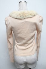 画像2: 【SALE】JESUS DIAMANTE / ラビットファーカーディガン  ベージュ S-25-04-14-035-JE-TO-HR-ZT042 (2)