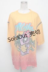HYPER CORE /  "Aloha" Hawaii Tシャツ  オレンジ S-25-04-14-038-PU-TS-HR-ZS