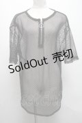 LISTEN FLAVOR / メッシュトップス  黒 S-25-04-15-049-PU-TO-AS-ZS