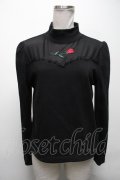 Jamie エーエヌケー / バラ刺繍トップス  黒 S-25-04-15-051-LO-TO-AS-ZS