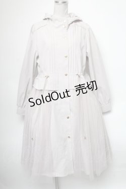画像1: axes femme POETIQUE / チュール使いロングパーカー  薄ピンク S-25-04-15-054-AX-OP-HR-ZS