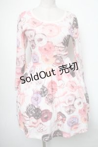 MILK / DONUTカットワンピース  ピンク S-25-04-15-055-ML-OP-HR-ZT089