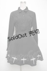 NieR Clothing / 編み上げワンピース  黒 S-25-04-15-058-PU-OP-AS-ZS