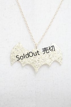 画像3: Moi-meme-Moitie / 蝙蝠ロゴアクリルネックレス  イエロー S-25-04-15-011-MO-AC-AS-ZS