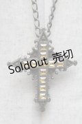 Moi-meme-Moitie / イエロージュエル十字架ペンダント  シルバーｘイエロー S-25-04-15-014-MO-AC-AS-ZS