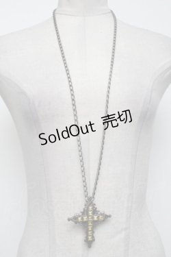 画像2: Moi-meme-Moitie / イエロージュエル十字架ペンダント  シルバーｘイエロー S-25-04-15-014-MO-AC-AS-ZS