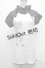 Sixh / 切替ptハイネックカットソー  黒ｘ白 S-25-04-15-037-HN-TO-HR-ZS