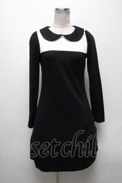 画像1: Beth / ハンプティダンプティワンピース  黒ｘ白 S-25-04-15-041-CL-OP-AS-ZS