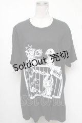 NieR Clothing / プリントTシャツ  黒 S-25-04-17-048-PU-TS-HR-ZY