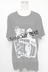 NieR Clothing / プリントTシャツ  黒 S-25-04-17-048-PU-TS-HR-ZY