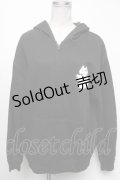 【SALE】NieR CLOTHING / NieRちゃんプリント裏起毛パーカー  黒 S-25-04-17-053-PU-TO-HR-ZT307