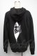 画像2: NieR Clothing / NieRちゃんプリント裏起毛パーカー  黒 S-25-04-17-053-PU-TO-HR-ZT307 (2)