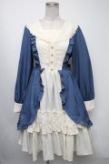 axes femme kawaii / オリビアワンピース  ブルー S-25-04-17-058-AX-OP-AS-ZS