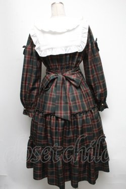 画像2: Amavel / Dolly Holidayチェックティアードワンピース（ロング丈）  グリーン S-25-04-17-062-CA-OP-AS-ZS