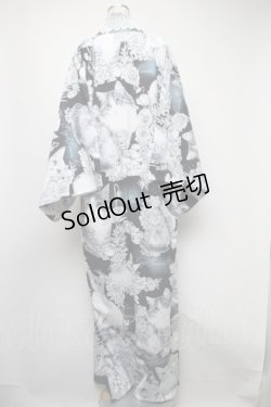 画像2: Royal Princess Alice / ルルーチュ&アリス浴衣  黒ｘ白 S-25-04-17-070-LO-OP-HR-ZS