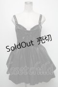 KRY CLOTHING / レースアップキャミワンピース  黒 S-25-04-17-073-EL-TO-HR-ZS