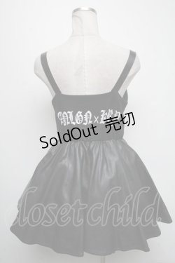 画像2: KRY CLOTHING / レースアップキャミワンピース  黒 S-25-04-17-073-EL-TO-HR-ZS