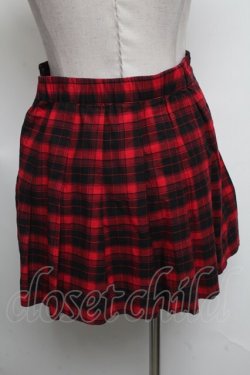 画像2: REFLEM / タータンチェックキュロット  赤 S-25-04-17-078-PU-PA-AS-ZS