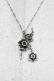 画像1: axes femme / フラワーモチーフネックレス  シルバー S-25-04-17-020-AX-CO-HR-ZS (1)