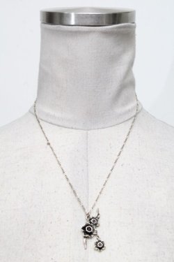 画像2: axes femme / フラワーモチーフネックレス  シルバー S-25-04-17-020-AX-CO-HR-ZS