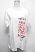 NieR Clothing / プリントTシャツ  白 S-25-04-17-026-PU-TS-HR-ZS
