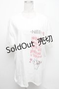 NieR Clothing / プリントTシャツ  白 S-25-04-17-026-PU-TS-HR-ZS