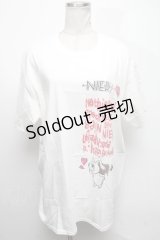 NieR Clothing / プリントTシャツ  白 S-25-04-17-026-PU-TS-HR-ZS