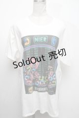 NieR Clothing / プリントTシャツ  白 S-25-04-17-028-PU-TS-HR-ZS