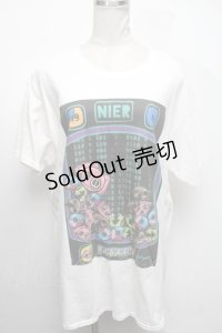 NieR Clothing / プリントTシャツ  白 S-25-04-17-028-PU-TS-HR-ZS